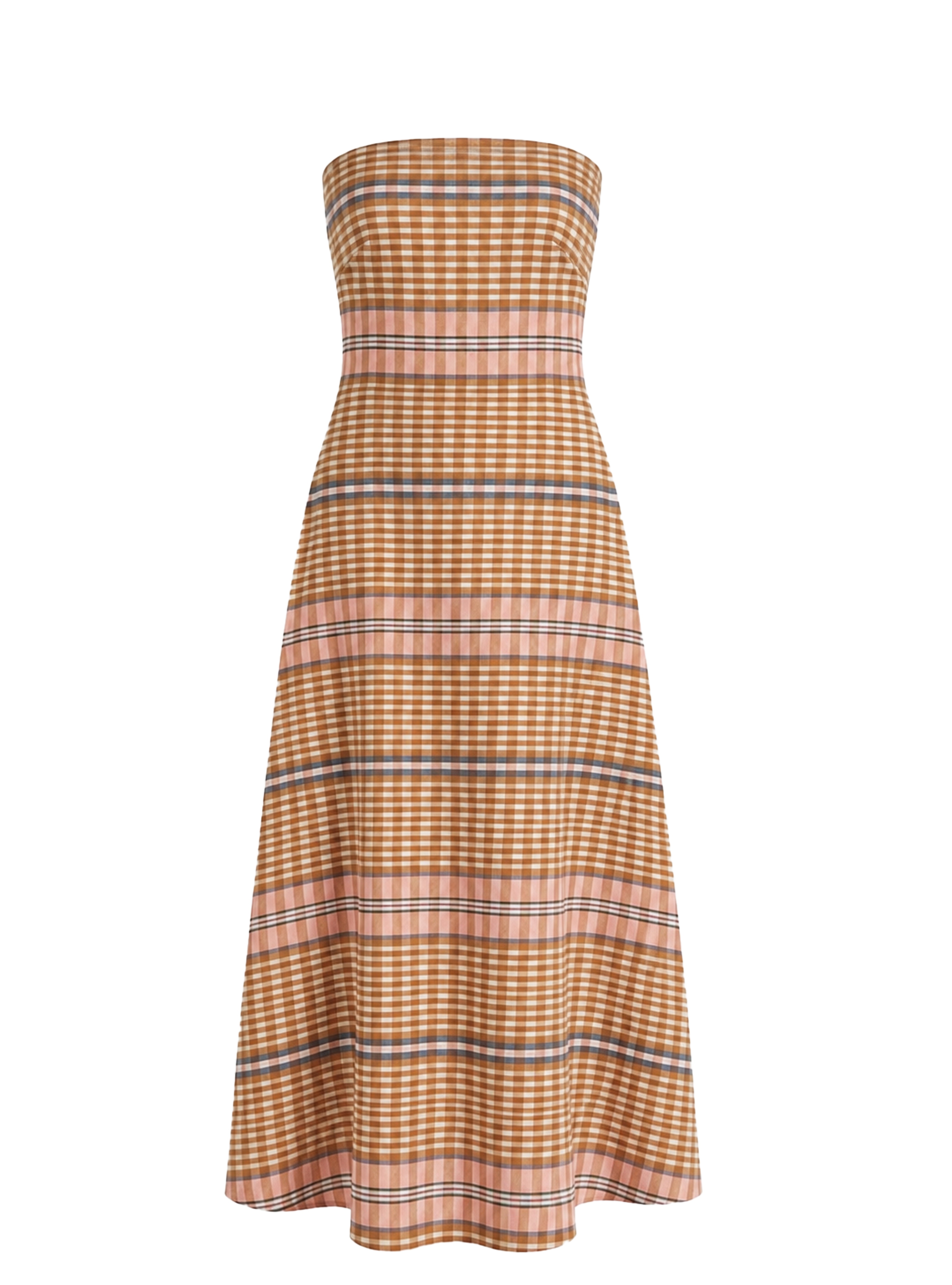 SOLA DRESS CARREAUX PEACH