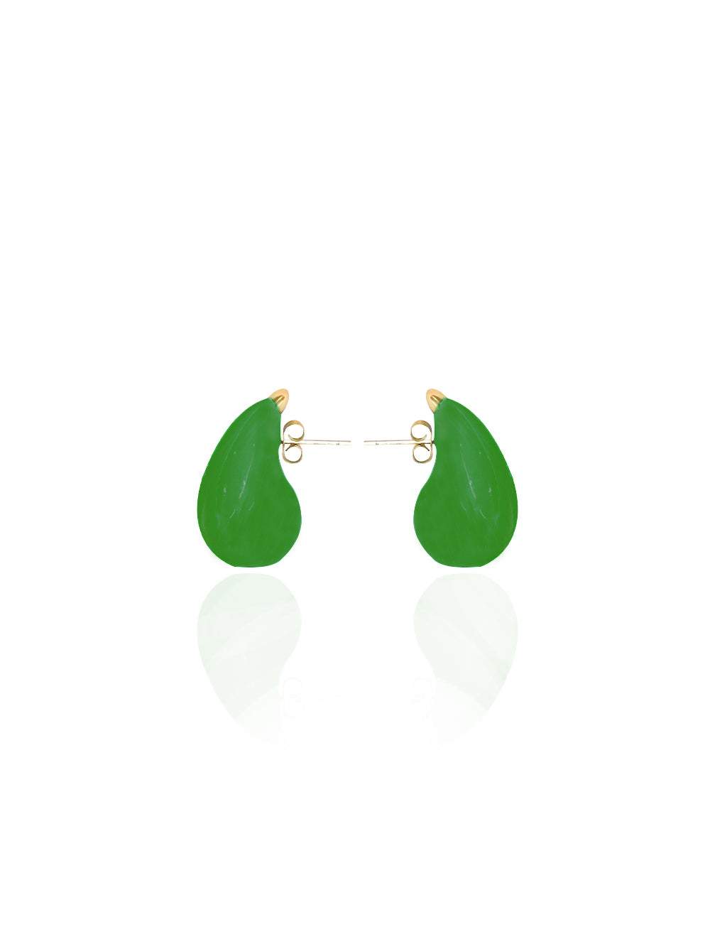 TEARDROP EARRINGS GREEN
