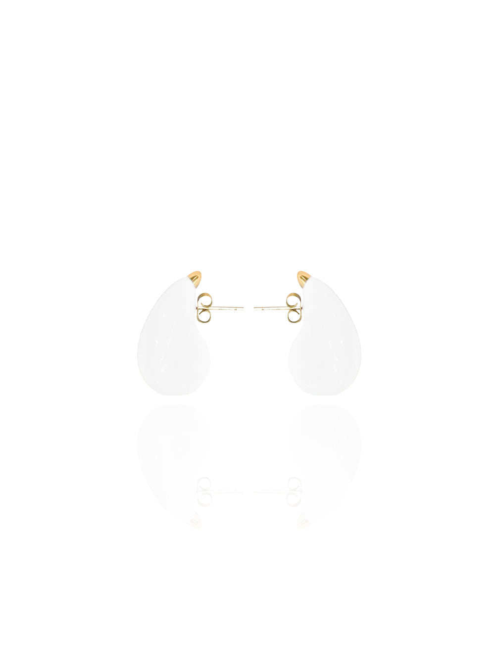 TEARDROP EARRINGS WHITE