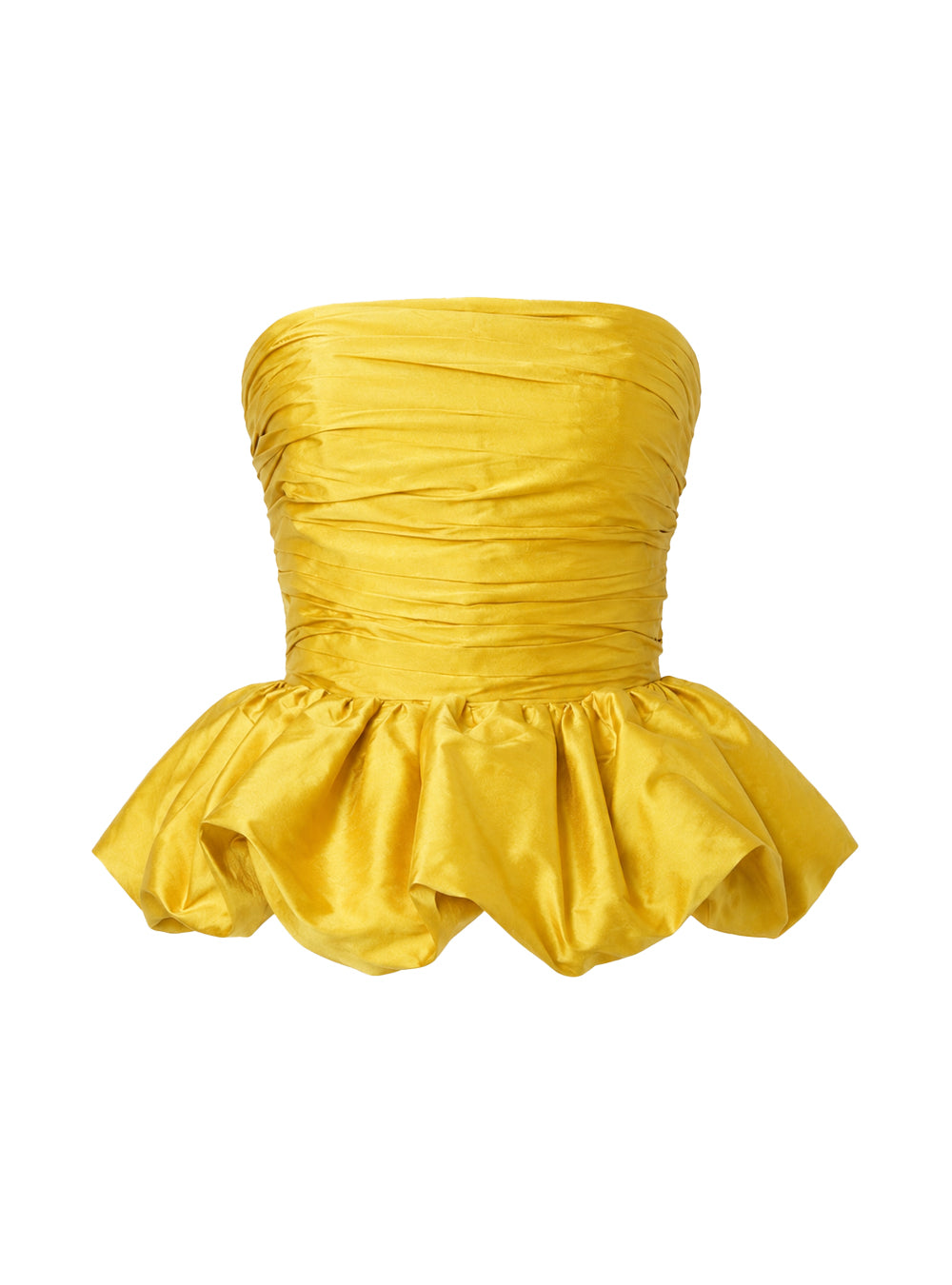 THEA TOP TAFFETA YELLOW