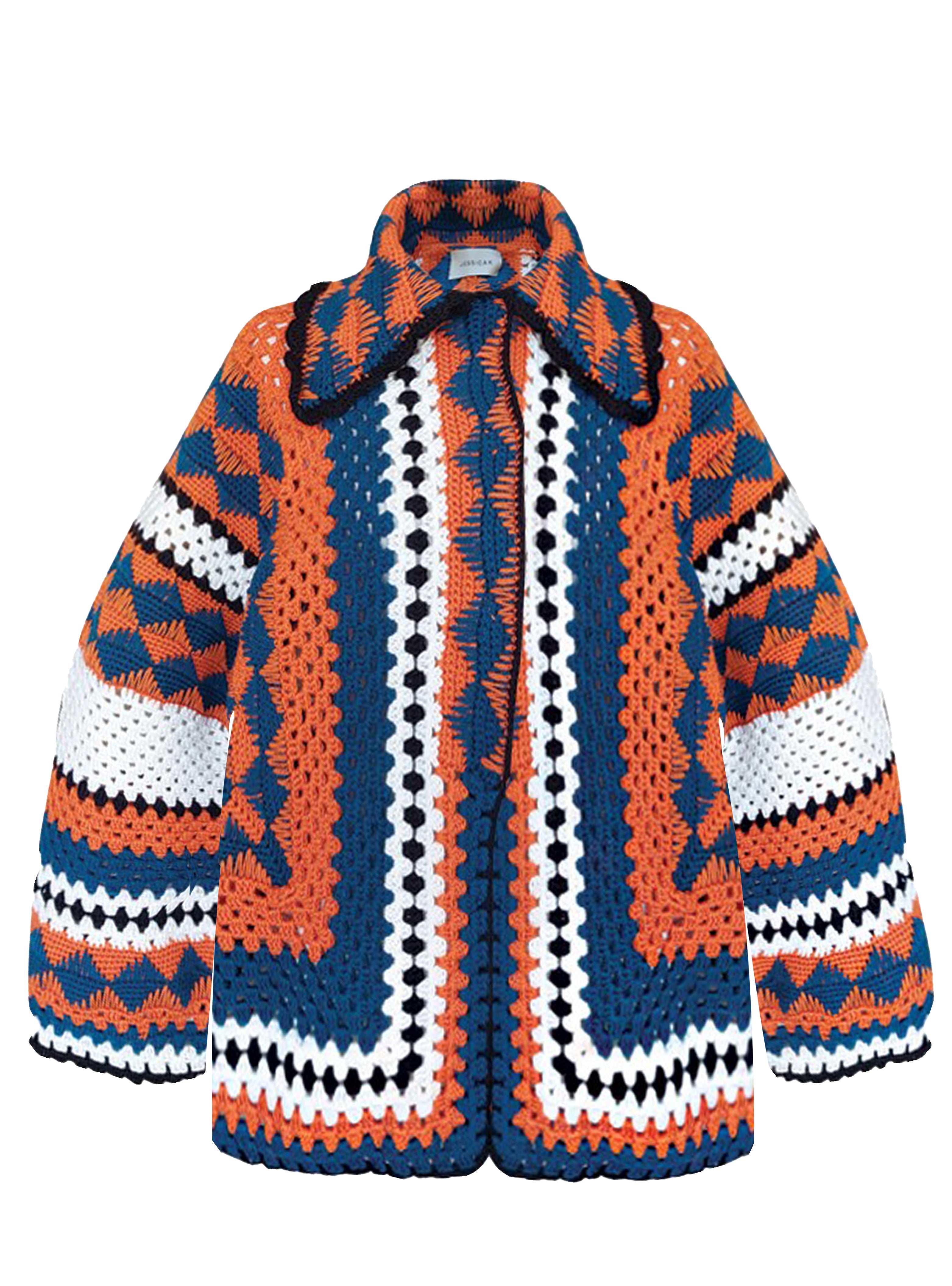 TALULAH JACKET PETROLE/ORANGE OS