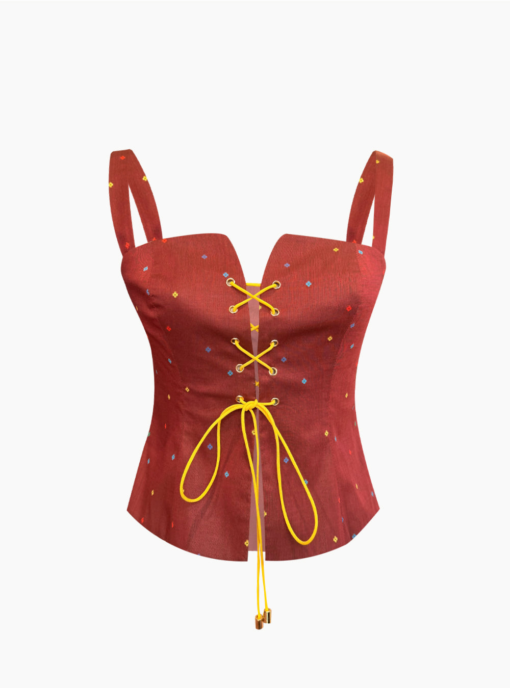 VALERIA CORSET POPELINE SUISSE MARRON