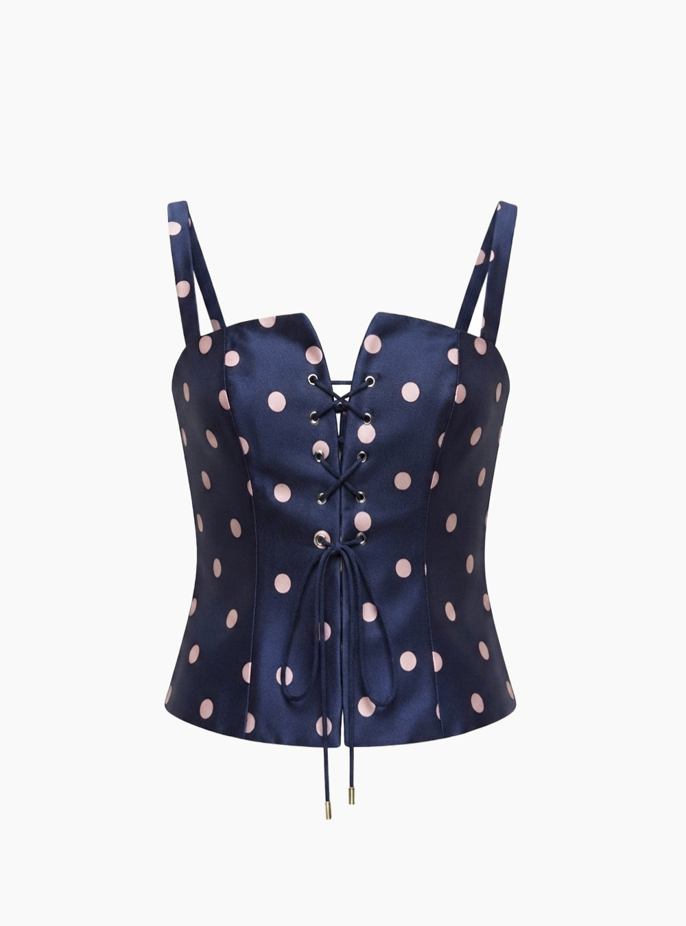 VALERIA CORSET POLKADOT NAVY