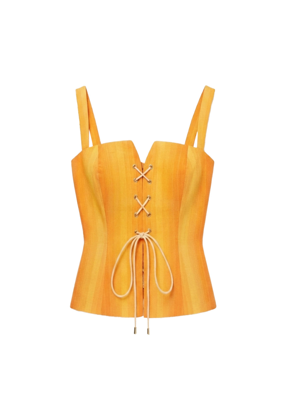 VALERIA CORSET TAFFETA DEGRADE ORANGE