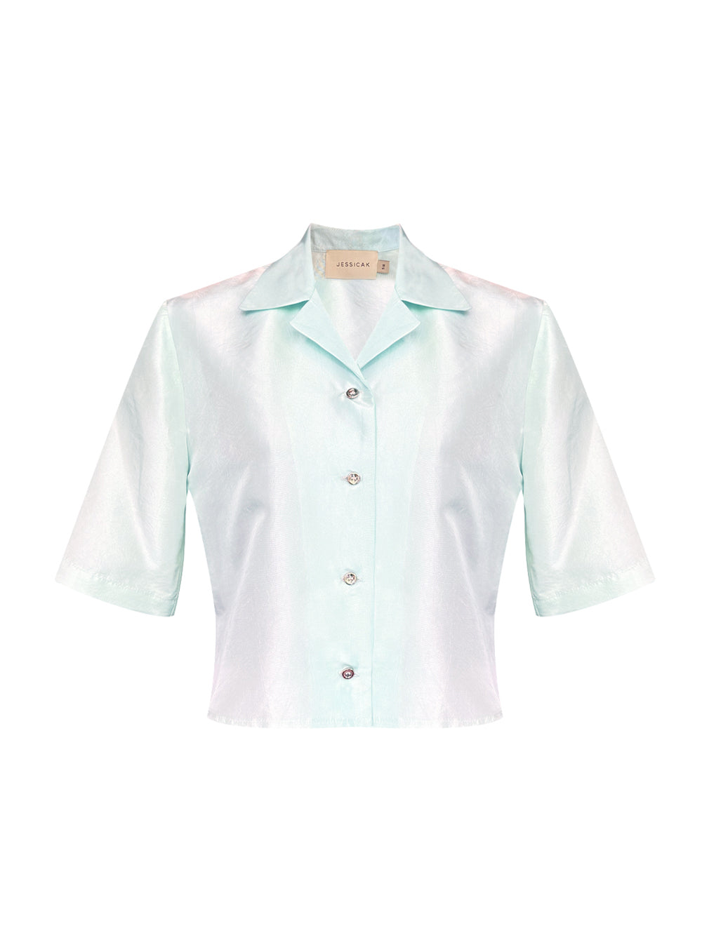 VARA SHIRT TAFFETA AQUA