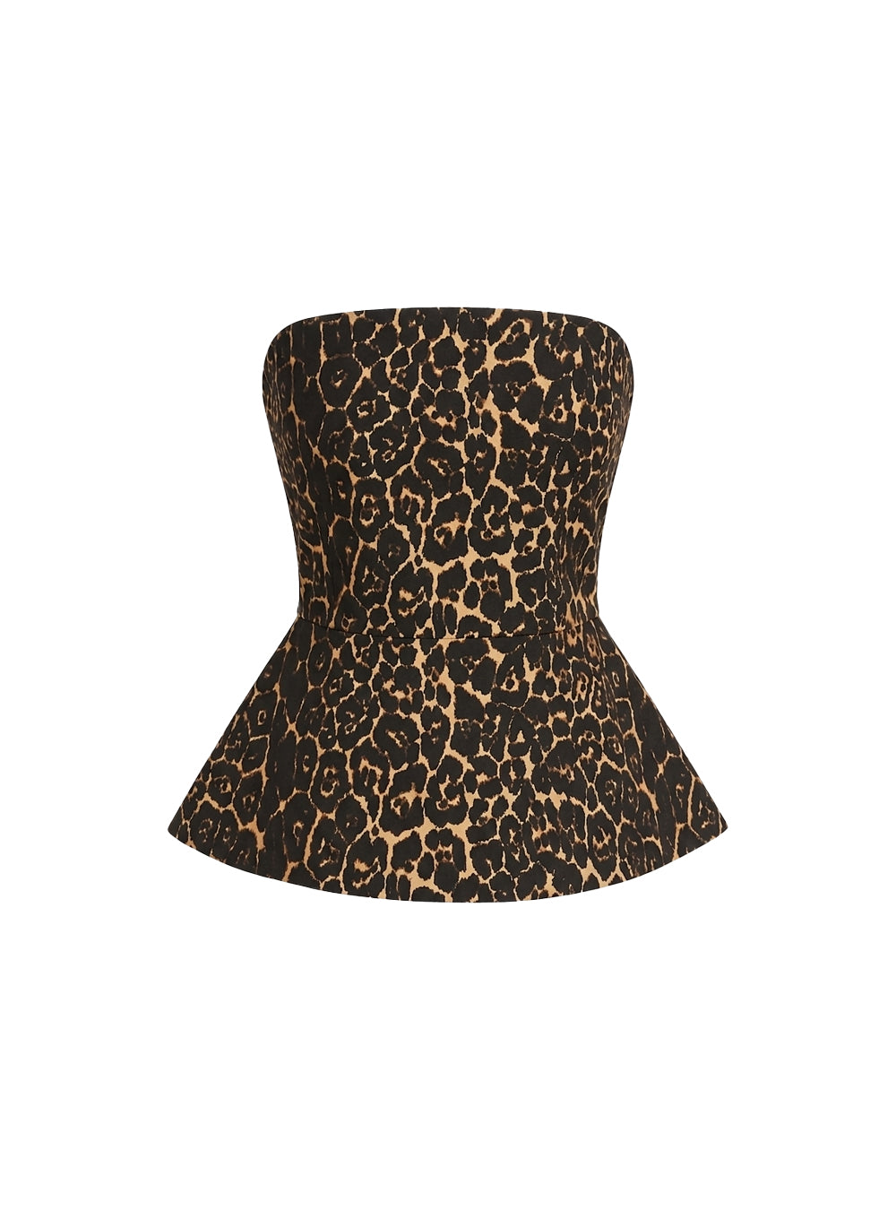 VEYA CORSET COTTON IMPRIME LEOPARD