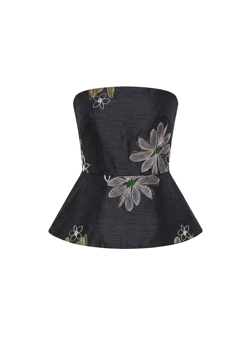 VEYA CORSET BLACK EMBROIDERED