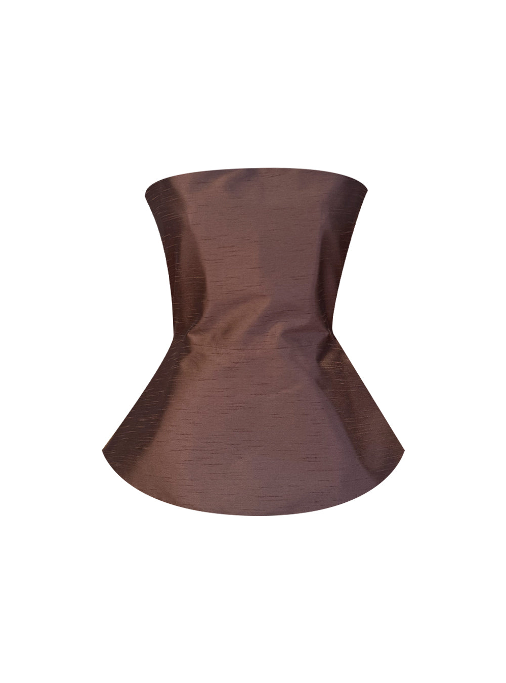 VEYA CORSET TAFFETA BROWN