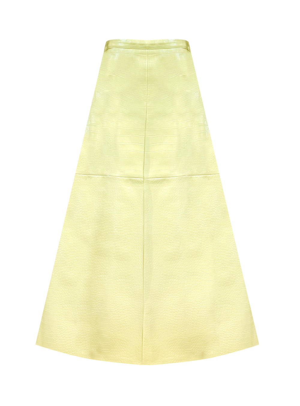 VINA LONG SKIRT CROCO YELLOW