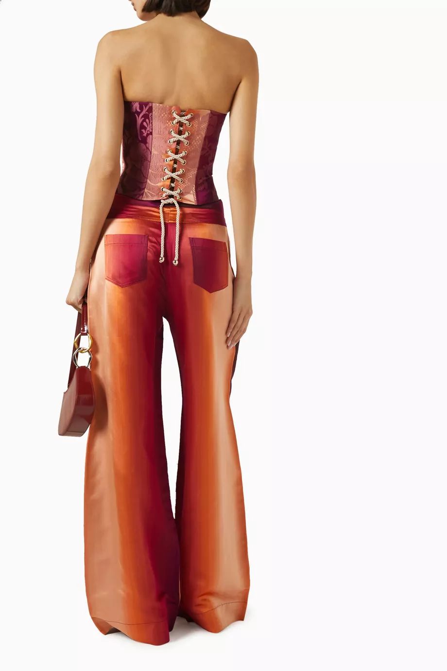MAGO PANTS SOIE DEGRADE ROSE