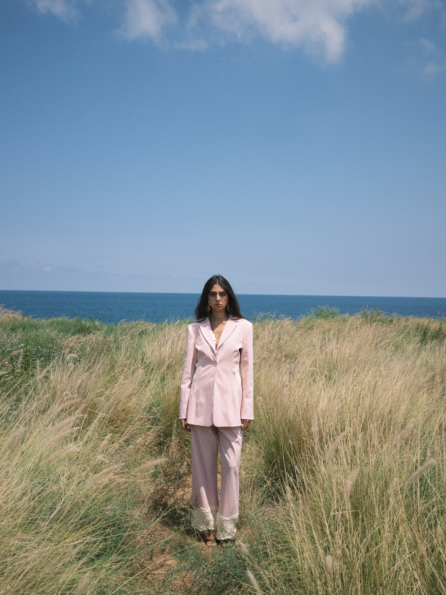 BEIRUT BLAZER PINK WITH CROCHET