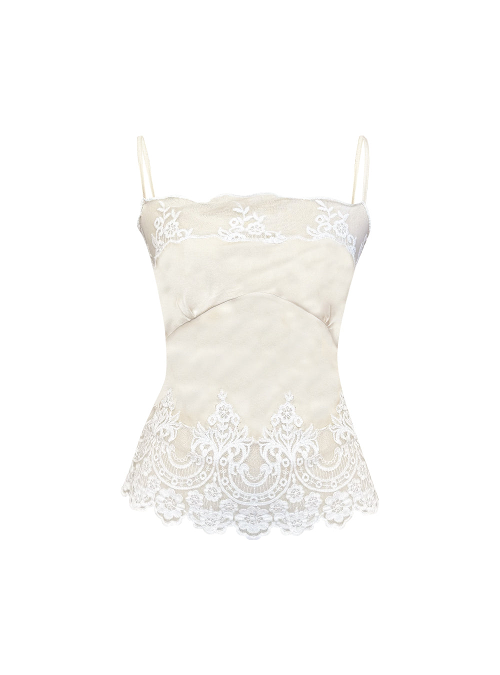 LIOR TOP WHITE DENTELLE