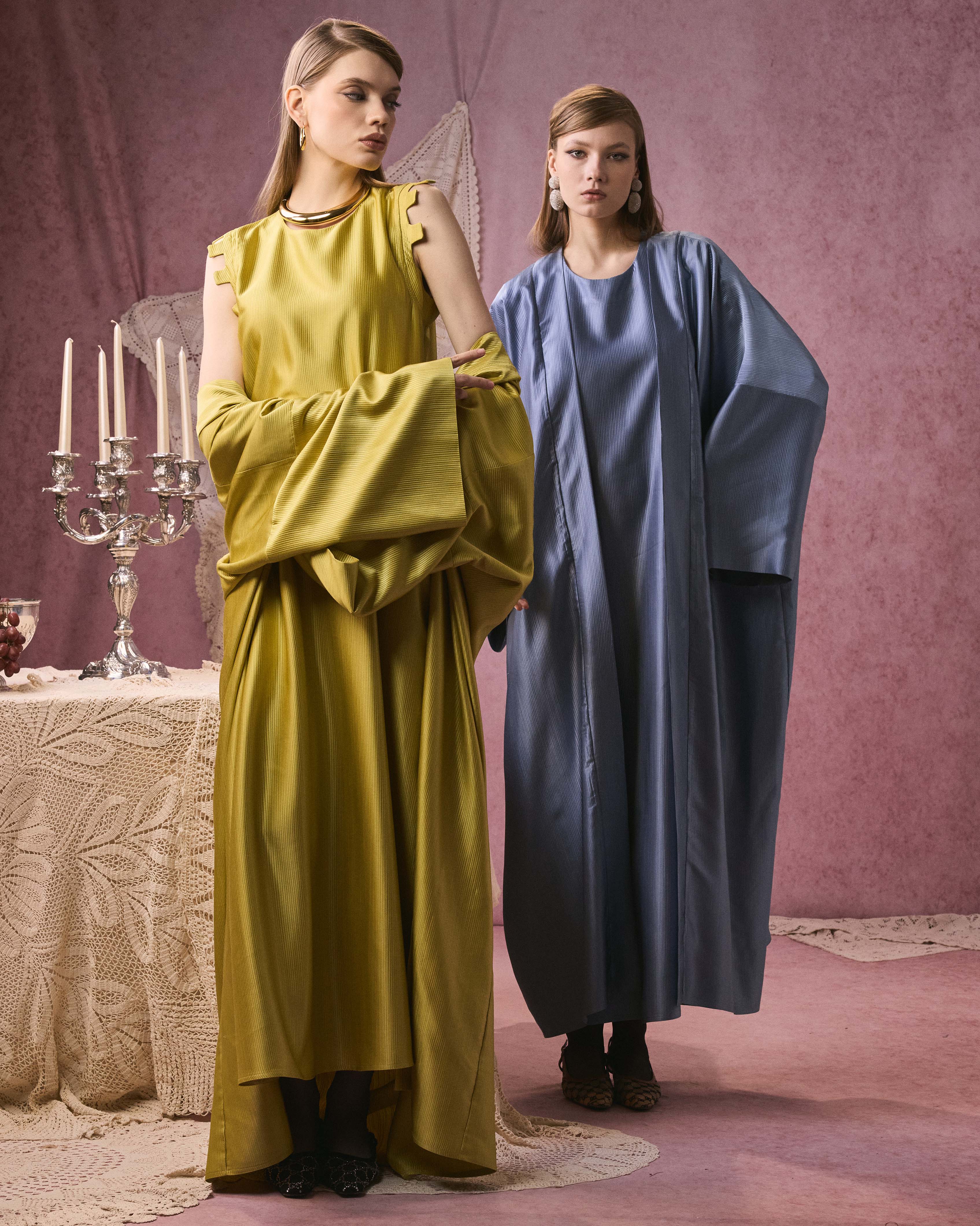 CELESTE SILK STRIPED BLUE