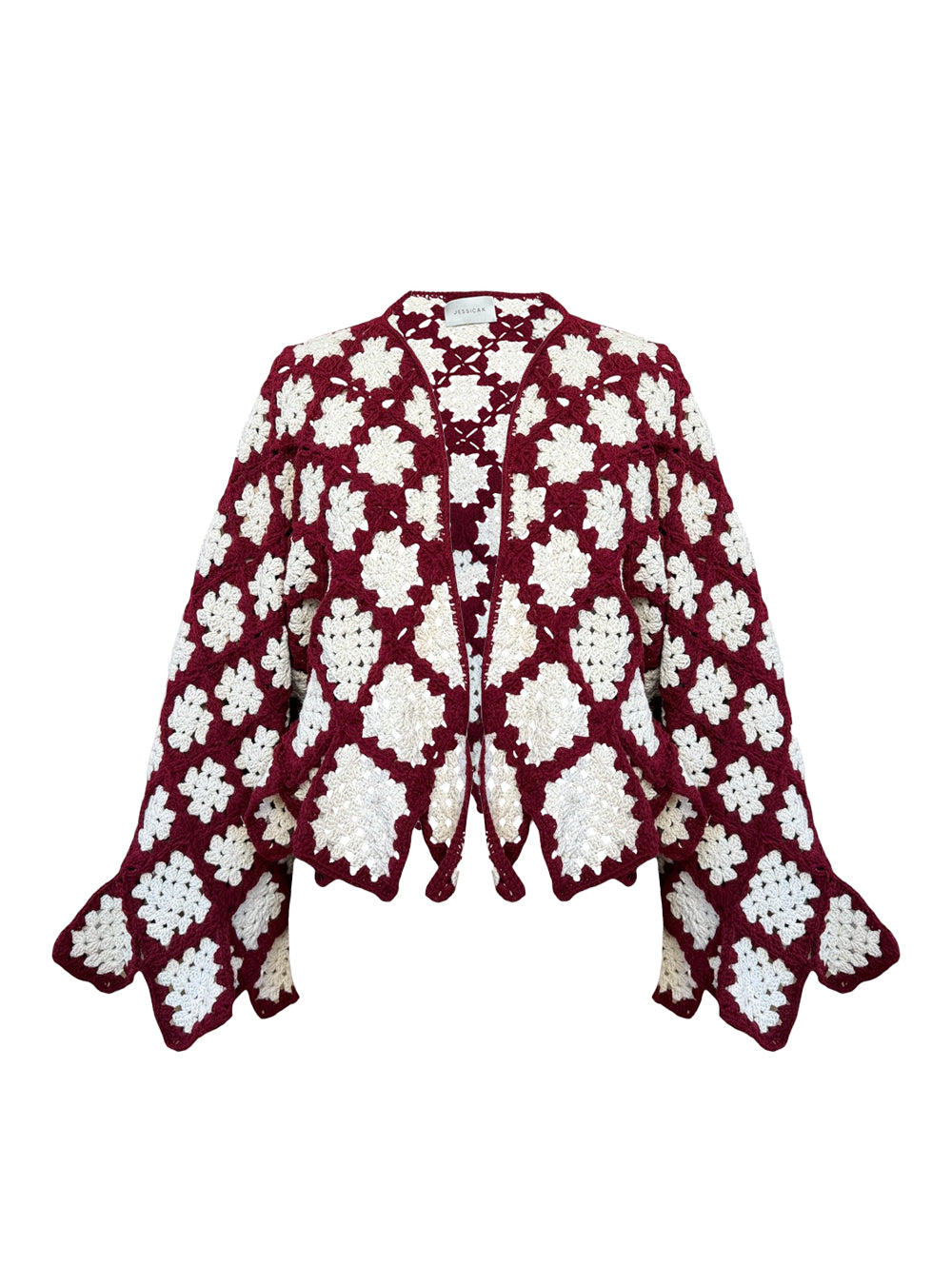ROSA CARDIGAN BURGUNDY OS