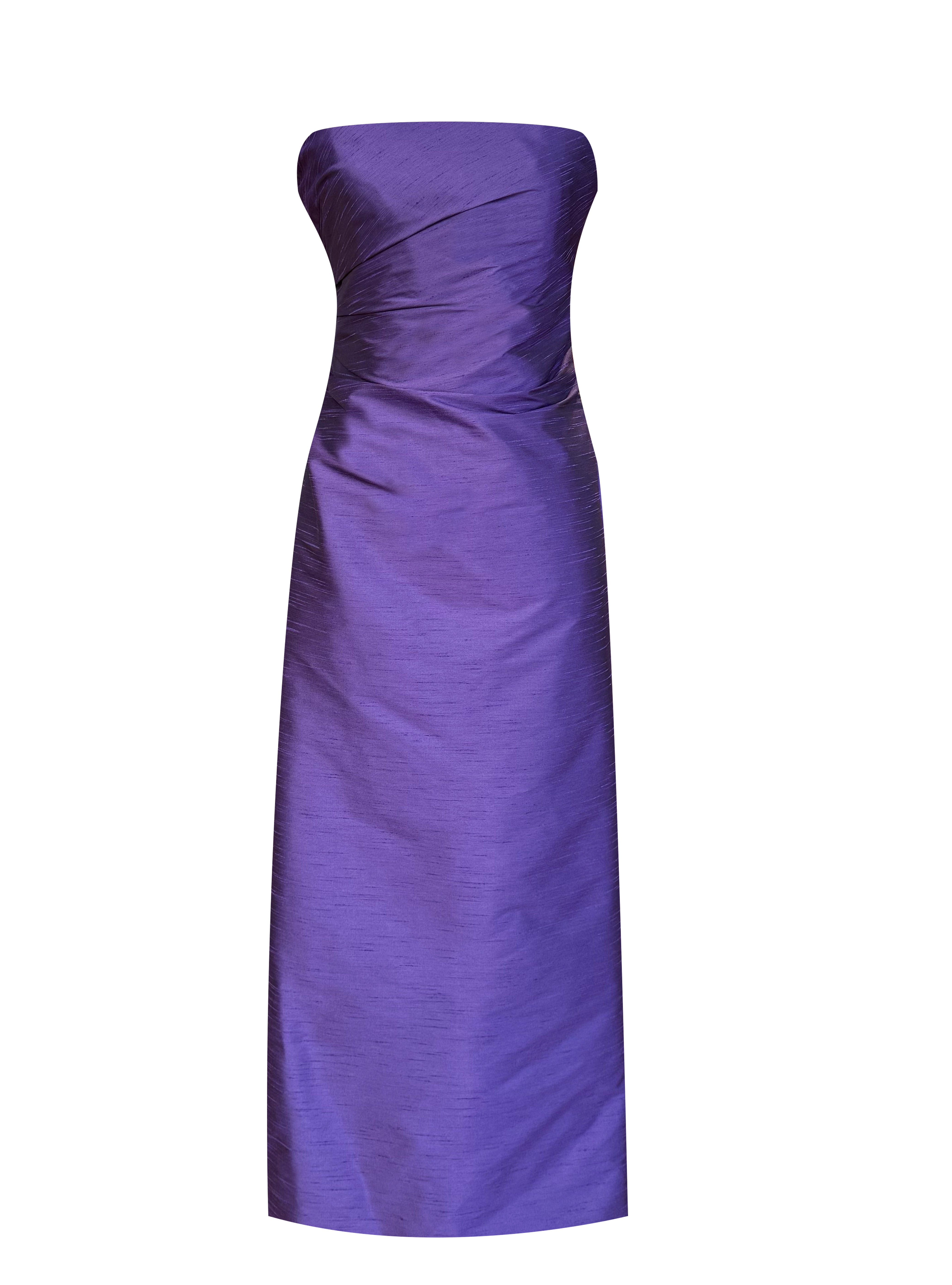 VIREL DRESS TAFFETA PURPLE